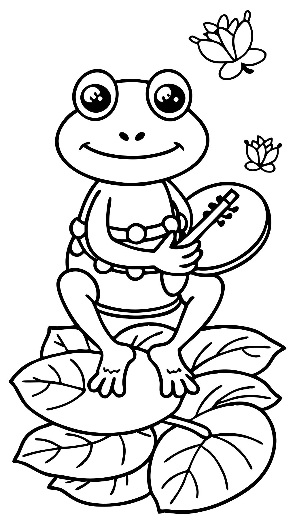 coloring pages of cute frogs